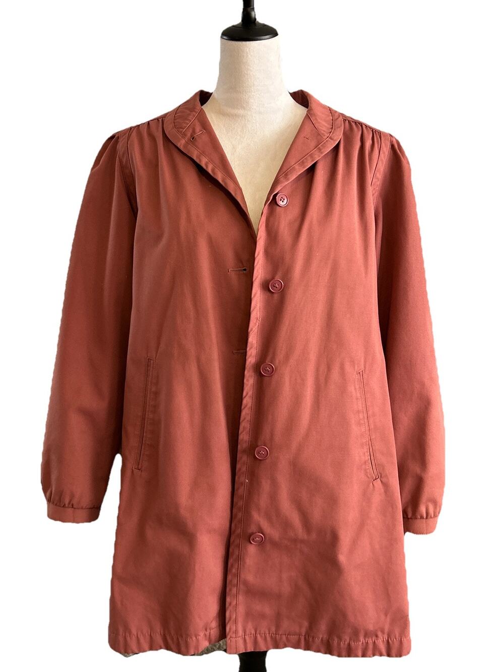 Vintage London Fog Dusty Rose Coat With Removable Liner Womens 12
